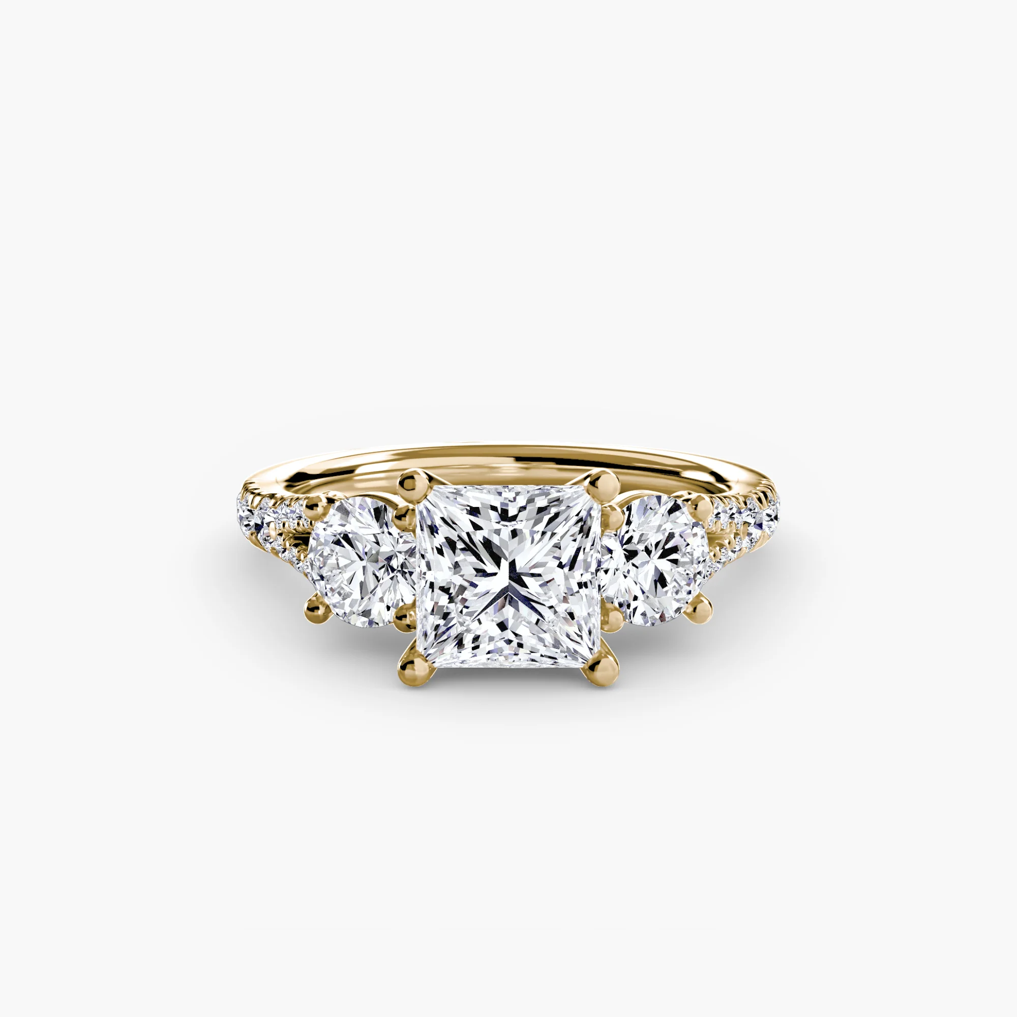 Three-Stone with Pavé Band 3 - Image 13
