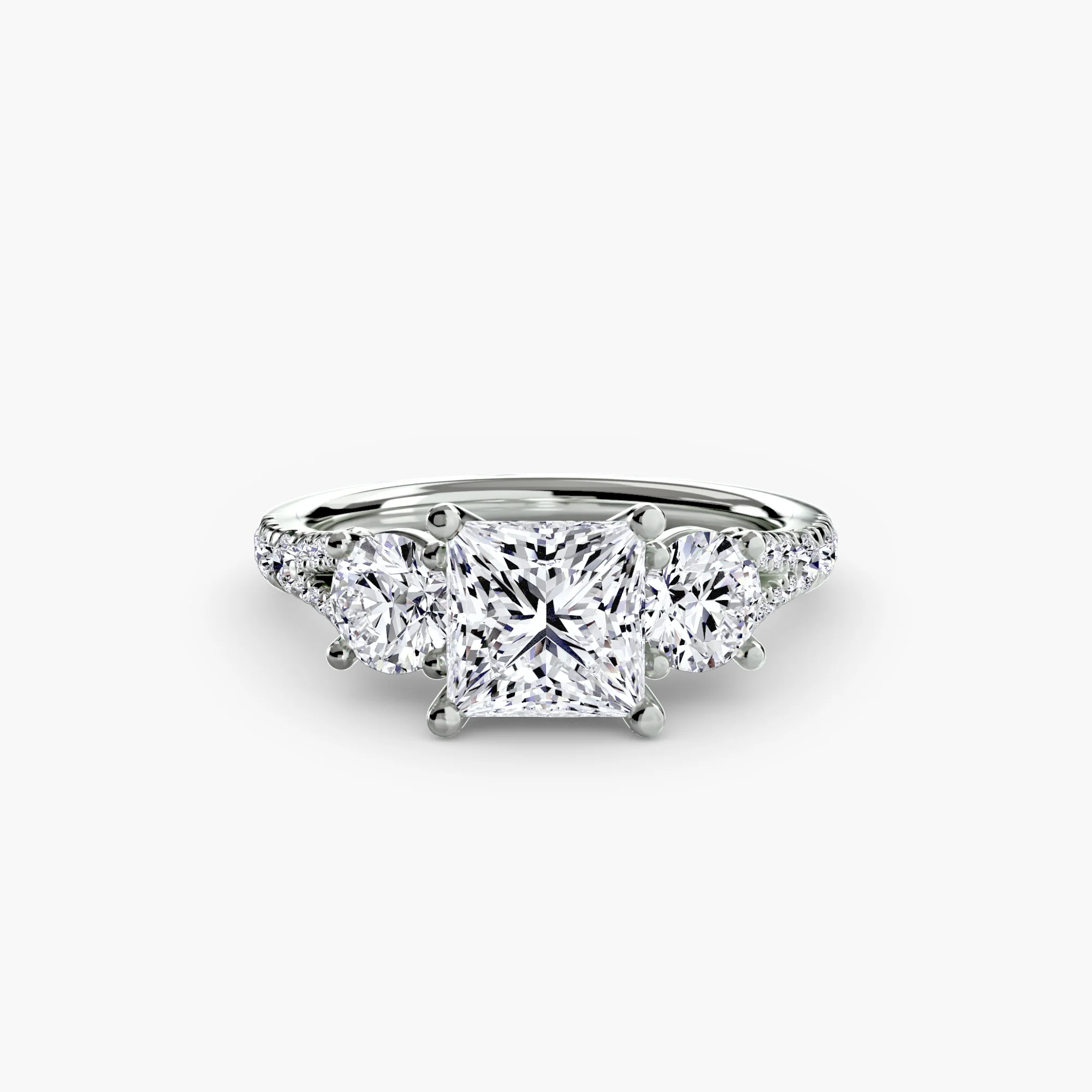 Three-Stone with Pavé Band 3 - Image 33