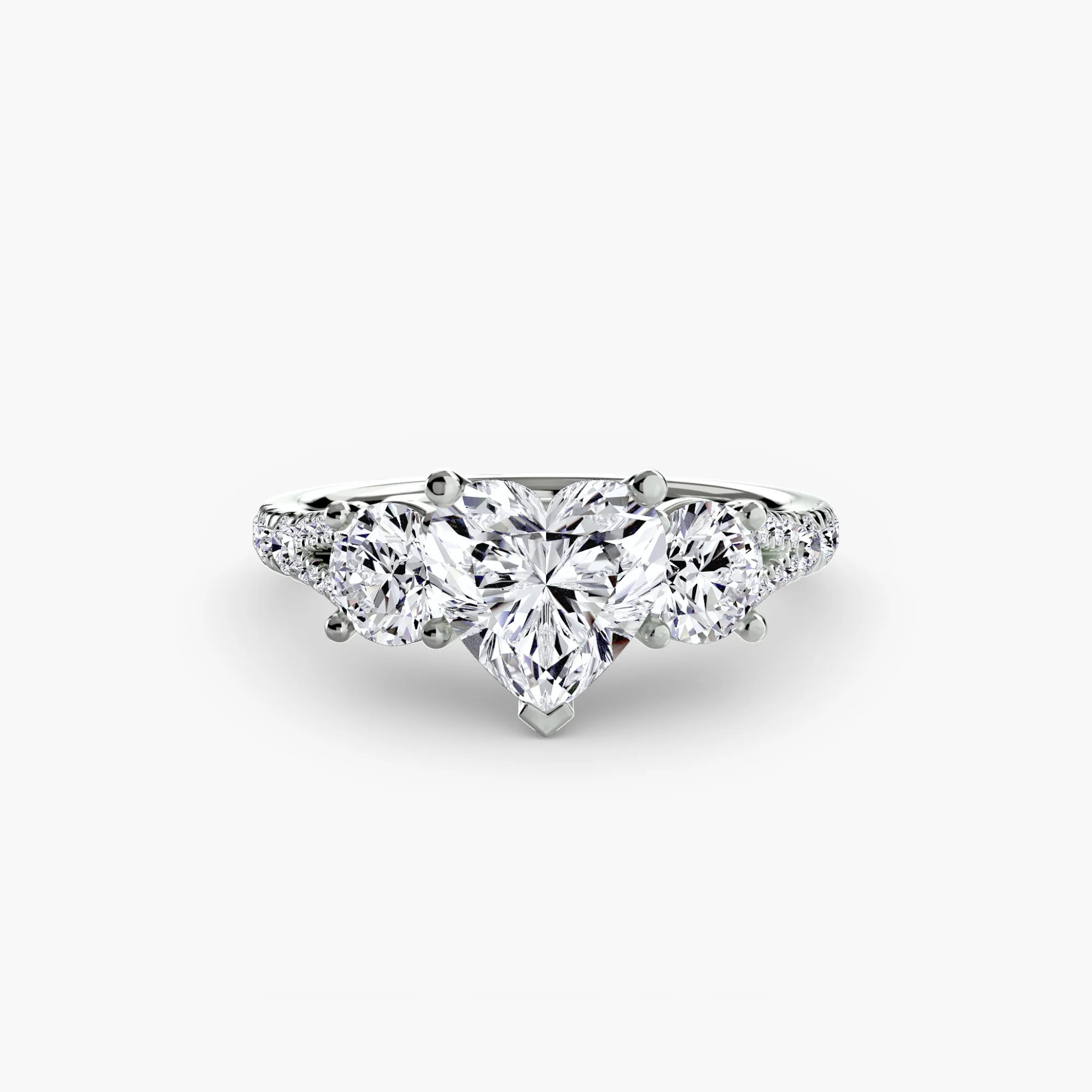 Three-Stone with Pavé Band 3 - Image 38