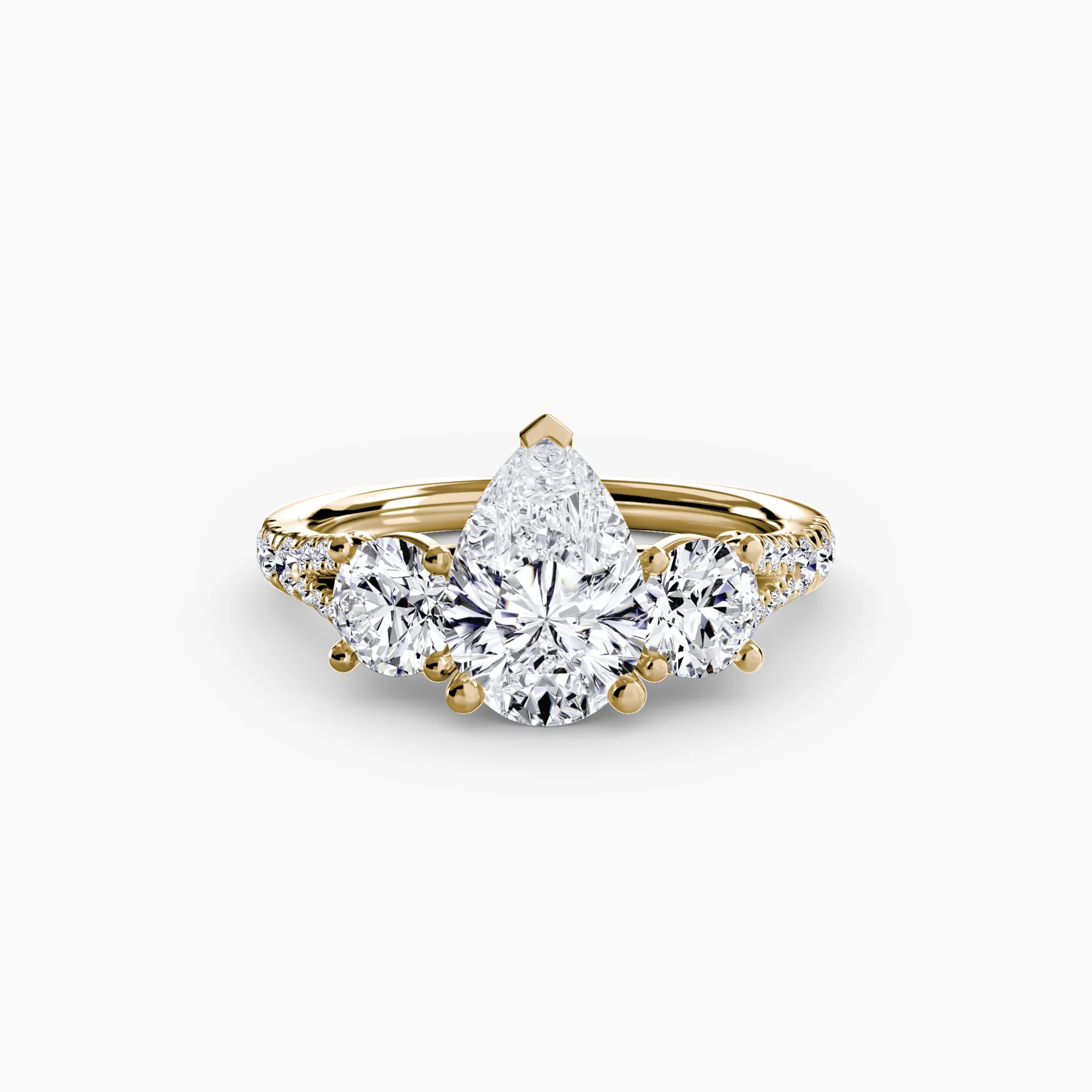 Three-Stone with Pavé Band 3 - Image 46