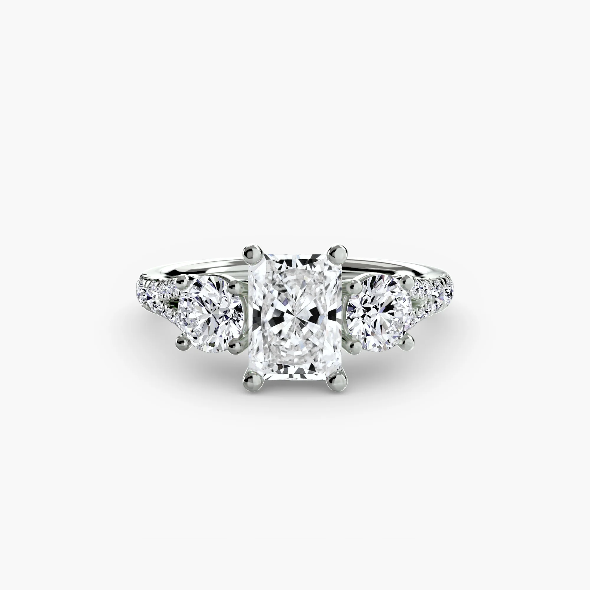 Three-Stone with Pavé Band 3 - Image 9
