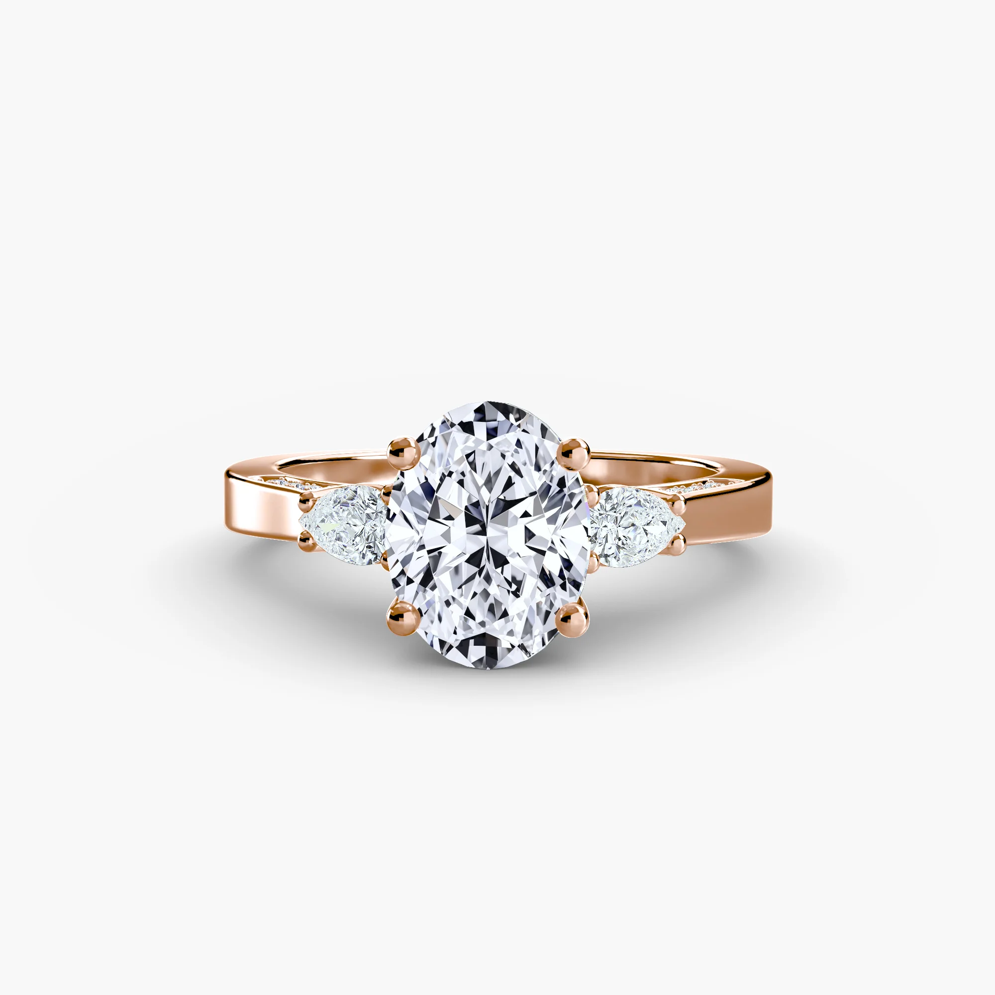 Three Stone with Pavé Shoulders - Image 7