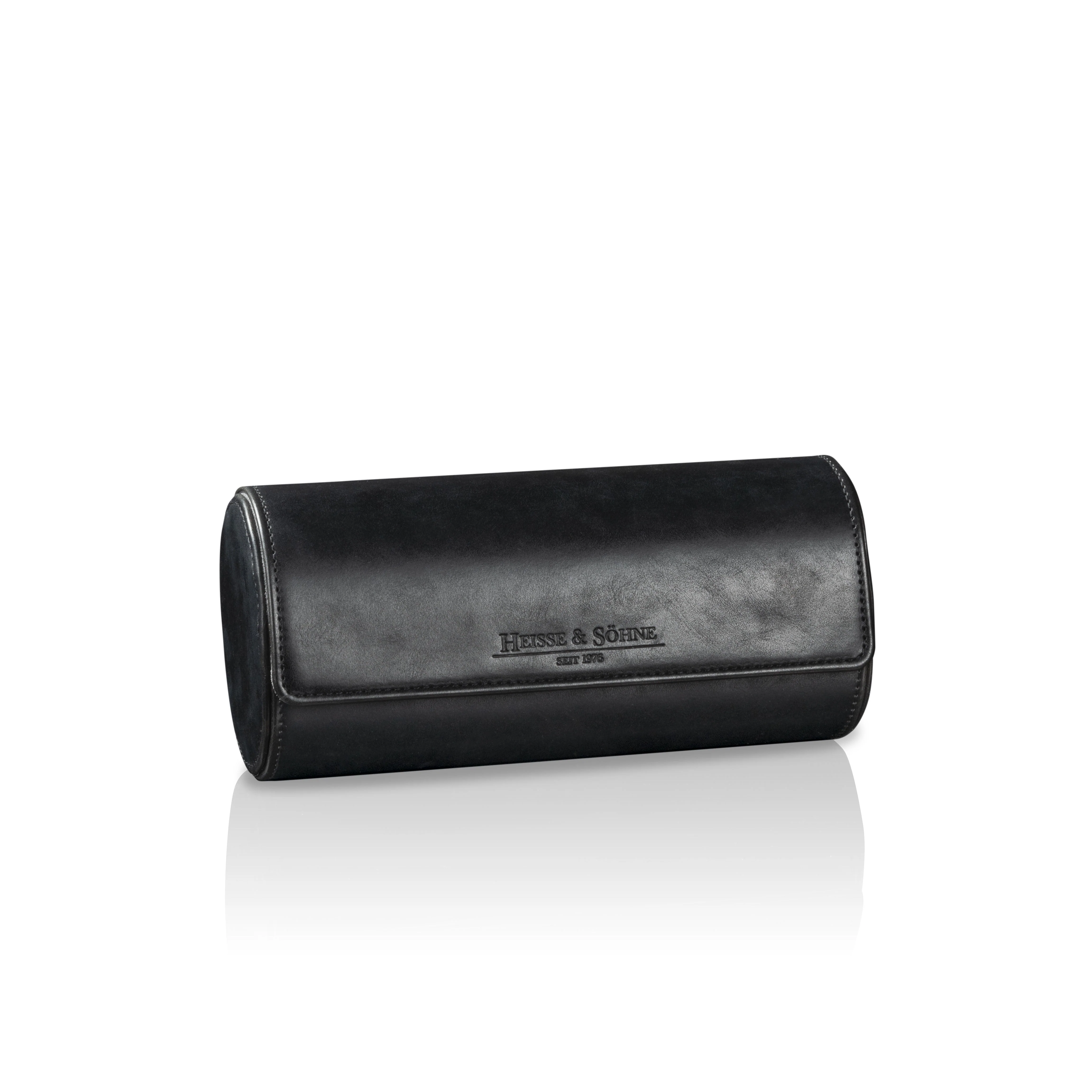 Vintage 3 Watch Roll Black - Image 2