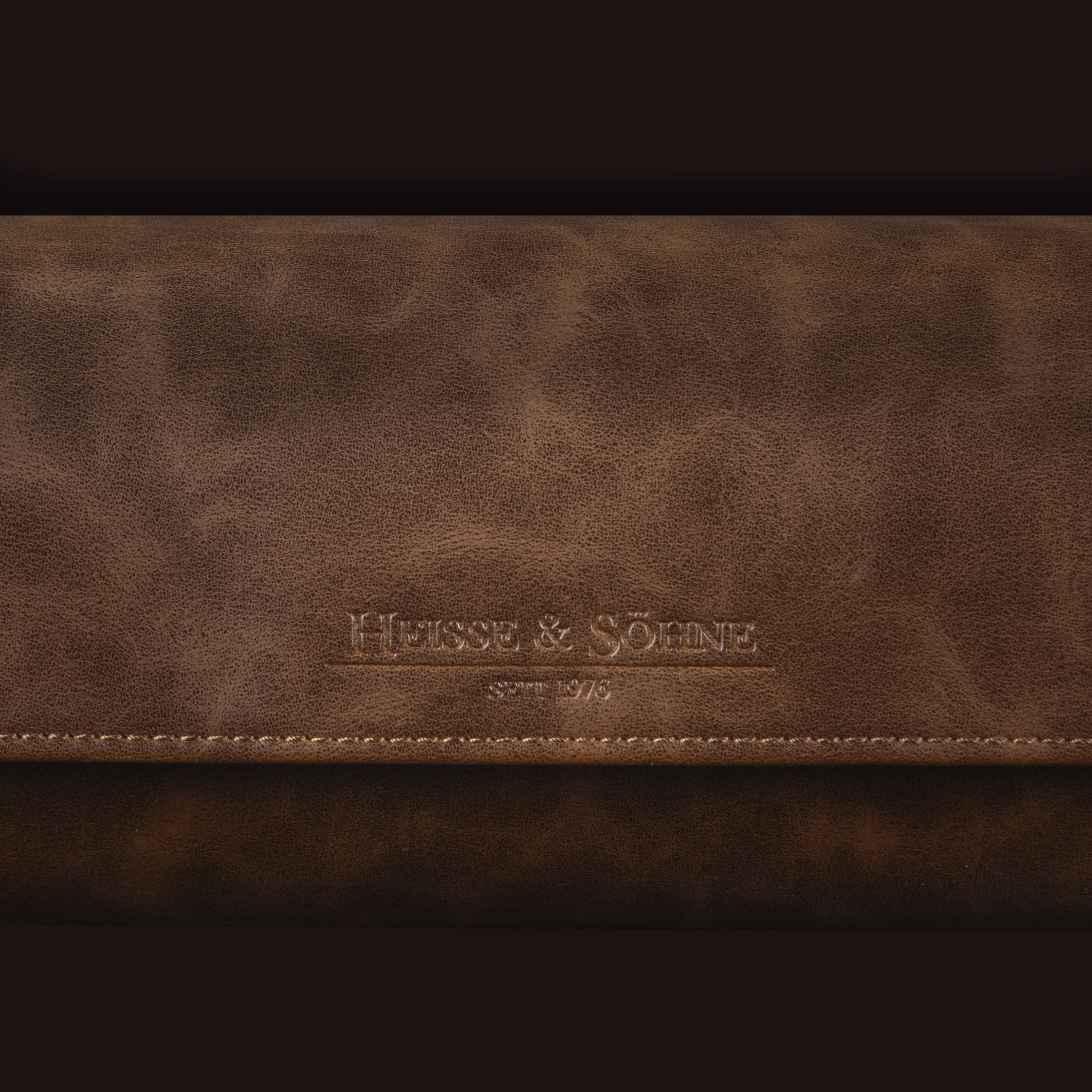 Vintage 3 Watch Roll Brown - Image 5