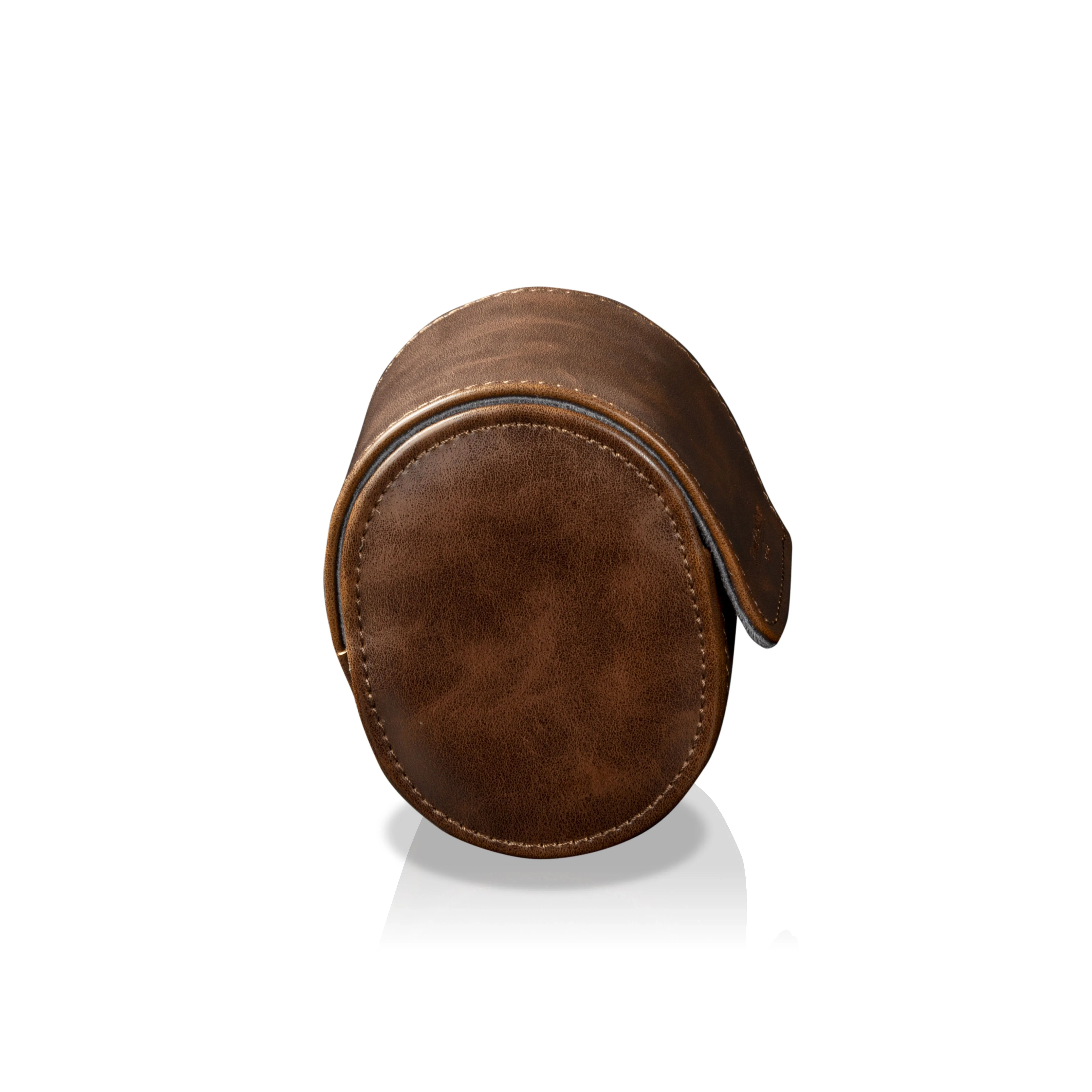 Vintage Single Watch Roll Brown - Image 4
