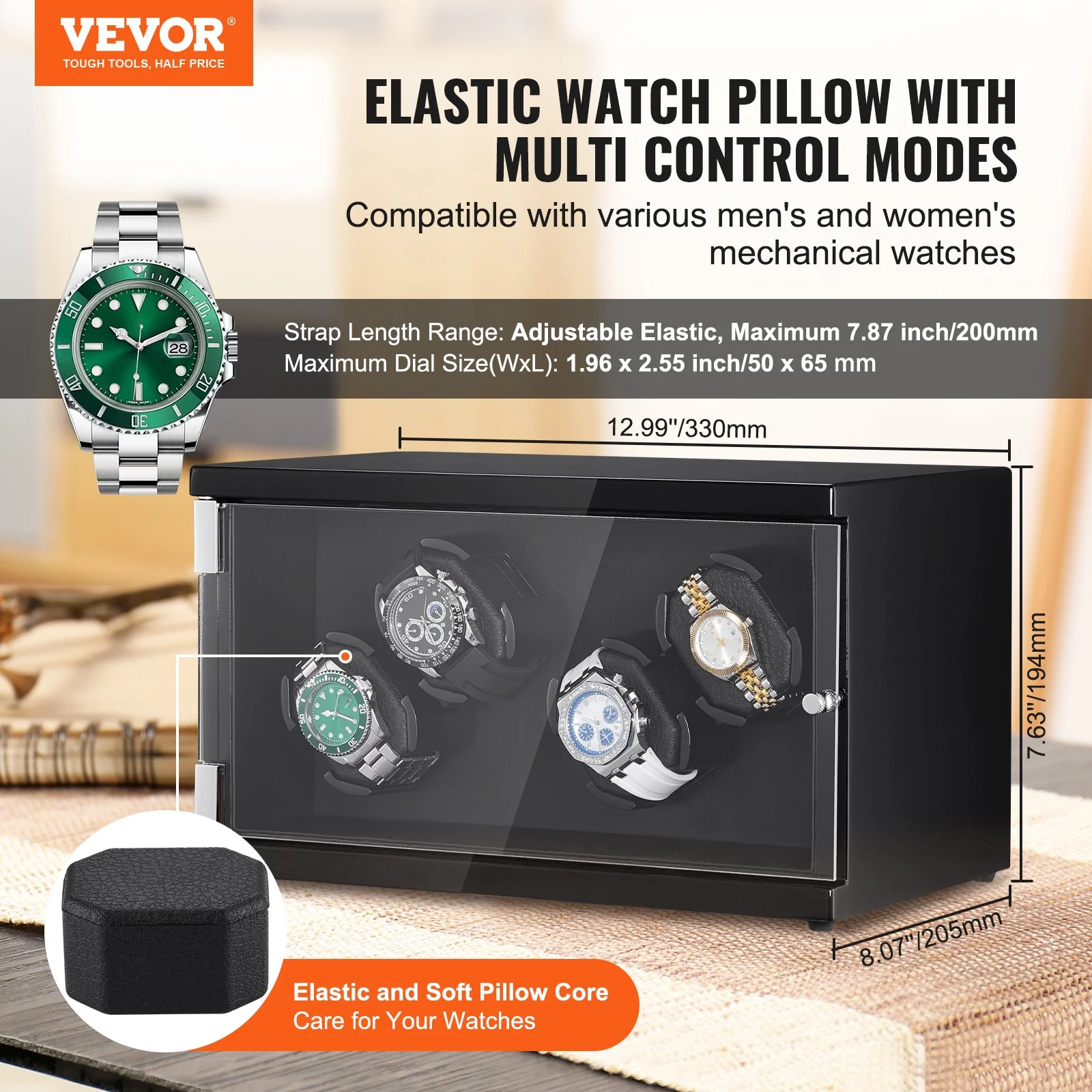 Watchfinder Quad 4-Watch Winder — Japanese Mabuchi Motors - Image 2