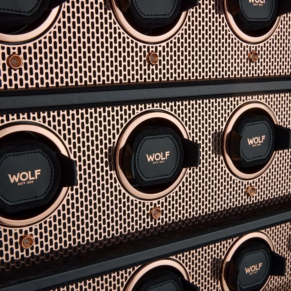 WOLF Axis 16 Piece Watch Winder Cabinet | Copper - Image 4